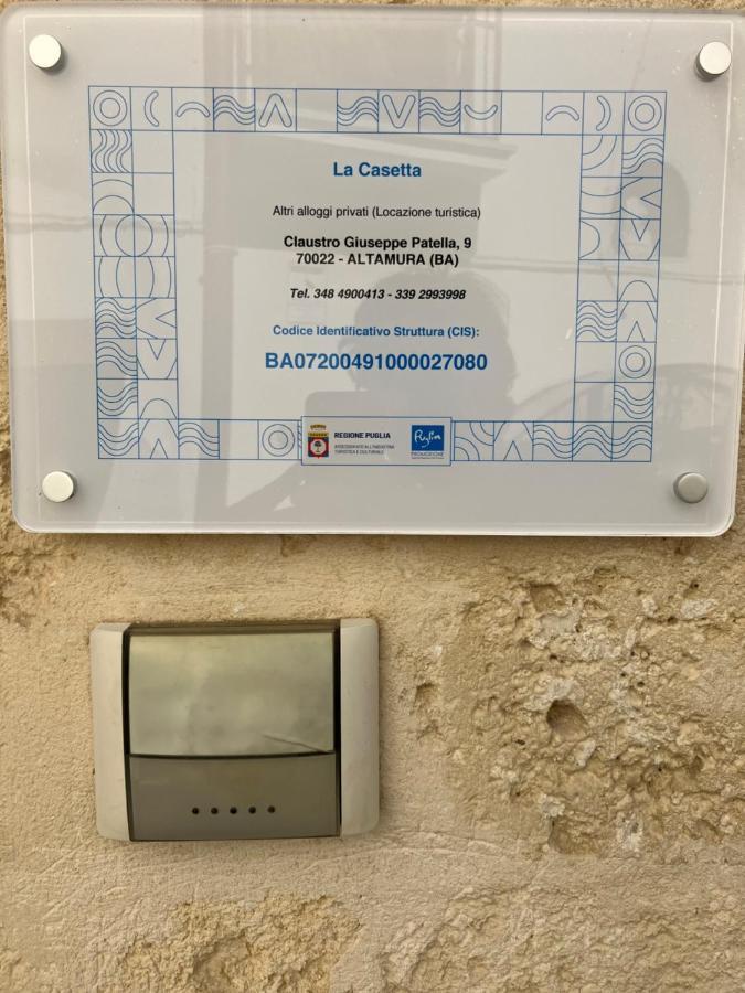 La Casetta Altamura Exteriér fotografie